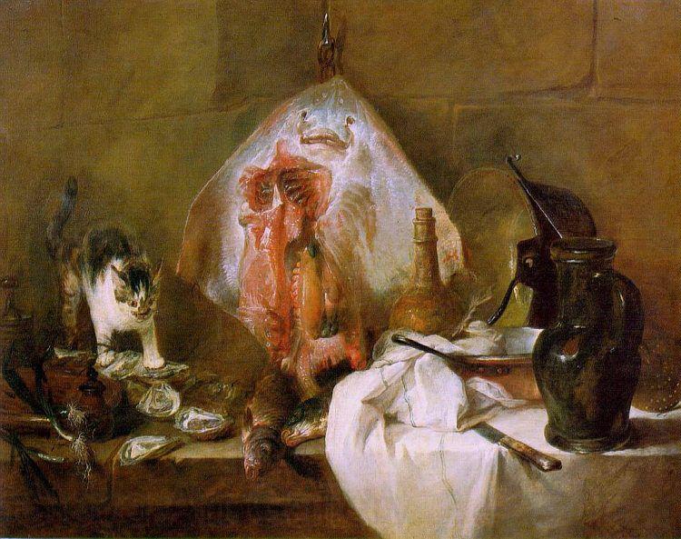 Jean Baptiste Simeon Chardin The Skate Spain oil painting art
